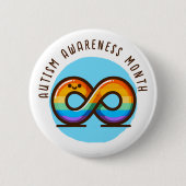 Maand van de Autisme Acceptatie Ronde Button 5,7 Cm (Voorkant)