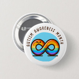 Maand van de Autisme Acceptatie Ronde Button 5,7 Cm