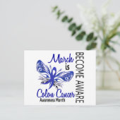 Maand van de Bewustmaking van de Kanker van Colon  Briefkaart (Staand voorkant)
