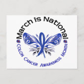 Maand van de Bewustmaking van de Kanker van Colon  Briefkaart (Voorkant)