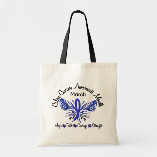 Maand van de Bewustmaking van de Kanker van Colon  Tote Bag (Voorkant)