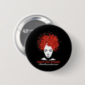 Maand van de bewustwording van hartziekten Stigma Ronde Button 5,7 Cm (Voorkant /achterkant)