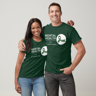 Maand van de geestelijke gezondheidszorg Angst T-shirt