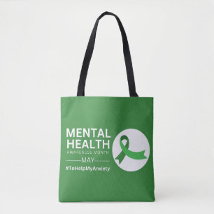 Maand van de Geestelijke Gezondheidszorg Angst Tote Bag