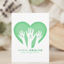 Maand van de geestelijke gezondheidszorg briefkaart