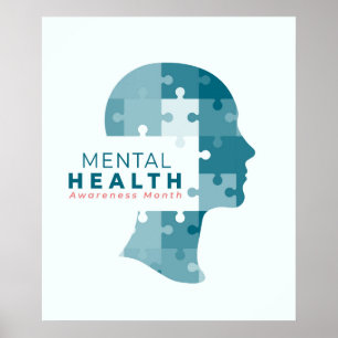 Maand van de geestelijke gezondheidszorg poster