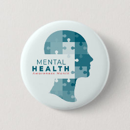 Maand van de geestelijke gezondheidszorg ronde button 5,7 cm