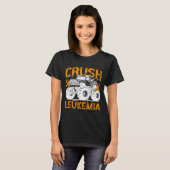 Maand van de leukemiebewustzijn leukemie warrior t-shirt (Voorkant volledig)