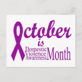 Maand van de maand van de bewustmaking van huiseli briefkaart (Voorkant)