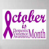 Maand van de maand van de bewustmaking van huiseli poster (Voorkant)