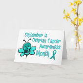 Maand van de maand van het bewustzijn van ovariumk kaart (Gele Bloem)