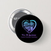 Maand van de Preventie van Zelfmoord Bewustzijn Te Ronde Button 5,7 Cm (Voorkant /achterkant)