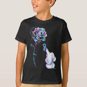 Maand van de Preventie van Zelfmoord Bloem Olifant T-shirt