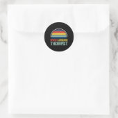 Maand van de spraakpathologie therapie autisme bew ronde sticker (Tas)