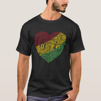 Maand van de vrijheid van het hart - zwarte geschi t-shirt