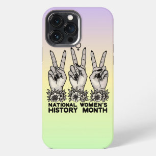 Maand van de vrouwengeschiedenis Feministische vro iPhone 13 Pro Max Hoesje