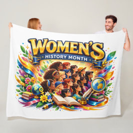 Maand van de Vrouwengeschiedenis – Krachtig & Kleu Fleece Deken