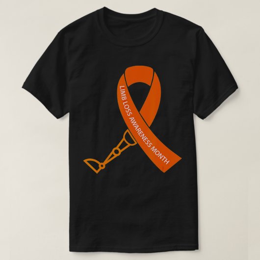 Maand van de Waarschuwing van het Limb Verlies T-shirt (Design voorkant)