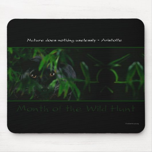 Maand van de Wilde Hunt Mousepad Muismat (Voorkant)