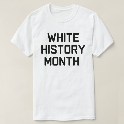 Maand van de Witte Geschiedenis T-shirt (Design voorkant)
