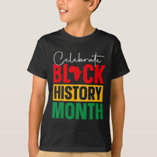 Maand van de zwarte geschiedenis Afrikaanse zwarte T-shirt