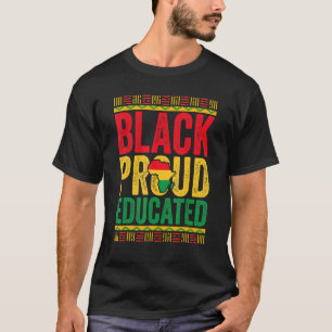 Maand van de zwarte geschiedenis Leraar Zwarte tro T-shirt