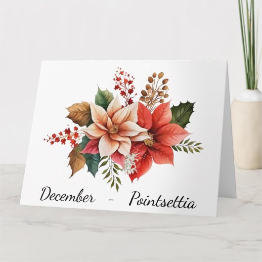 Maand van december Verjaardag Kaart (Voorkant)