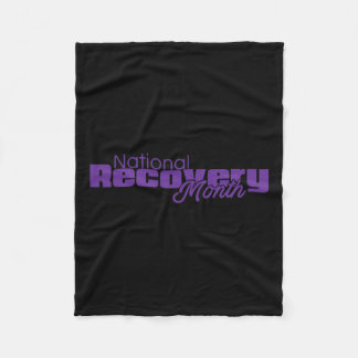 Maand van herstel - Paarse Logo Fleece Deken