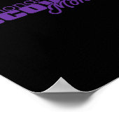 Maand van herstel - Paarse Logo Poster (Hoek)