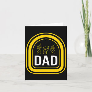 Maand van het bewustzijn Papa Asl Vaderdag Cadeau Kaart