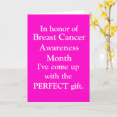 MAAND VAN HET BORSTKANKERBEWUSTMAAND KAART (Gele Bloem)