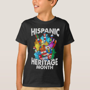 Maand van het historische erfgoed van de ispanic t-shirt