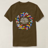 Maand van het Latijns-Amerikaanse erfgoed Alle lan T-shirt (Design voorkant)