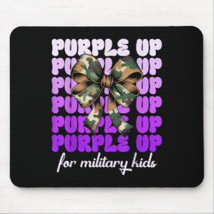 Maand van het Militaire Kind Meisje Paarse voor Mi Muismat
