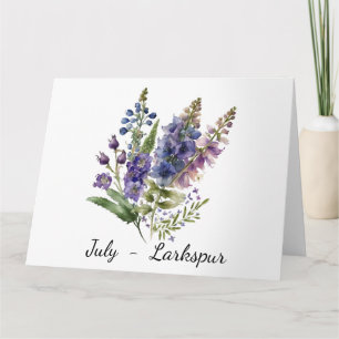 Maand van juli Verjaardag Kaart