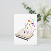 Maand van nationale geletterdheid briefkaart (Staand voorkant)