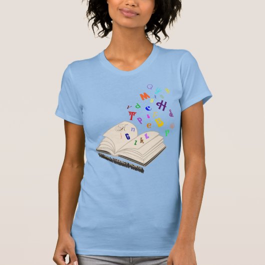 Maand van nationale geletterdheid t-shirt (Voorkant)