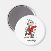 Maand van november magneet (Voorkant / Achterkant)