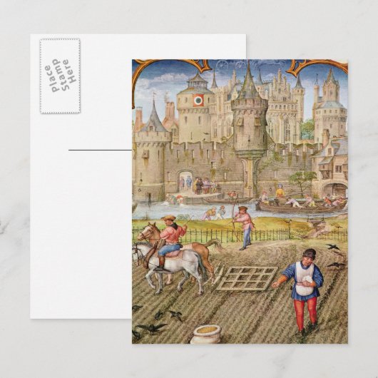 Maand van oktober briefkaart (Voorkant / Achterkant)