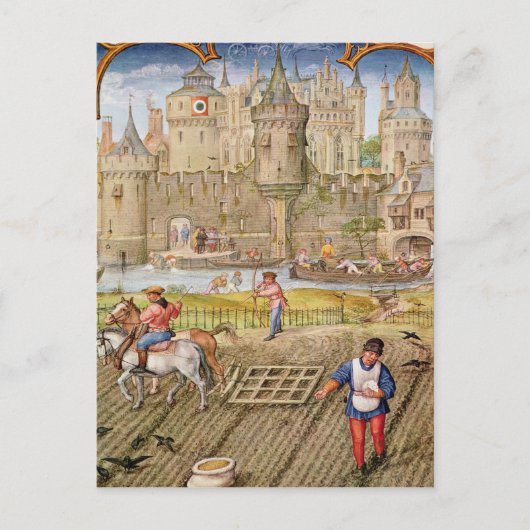 Maand van oktober briefkaart (Voorkant)