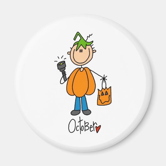 Maand van oktober magneet (Voorkant)