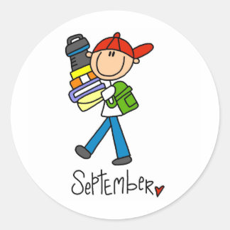 Maand van september ronde sticker