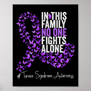 Maand van Syndroombewustzijn Paarse Lint Poster