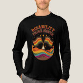 Maand van trots op een beperking juli Tri-Blend shirt (Voorkant volledig)