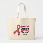 Maand van waarschuwing voor sikkelcelziekte grote tote bag (Voorkant)