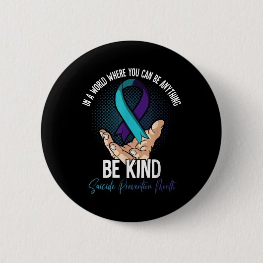 maand van zelfmoordpreventie ronde button 5,7 cm (Voorkant)