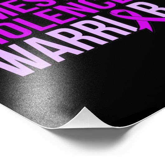 Maand voor bewustmaking van huiselijk geweld bij a foto afdruk (Hoek)