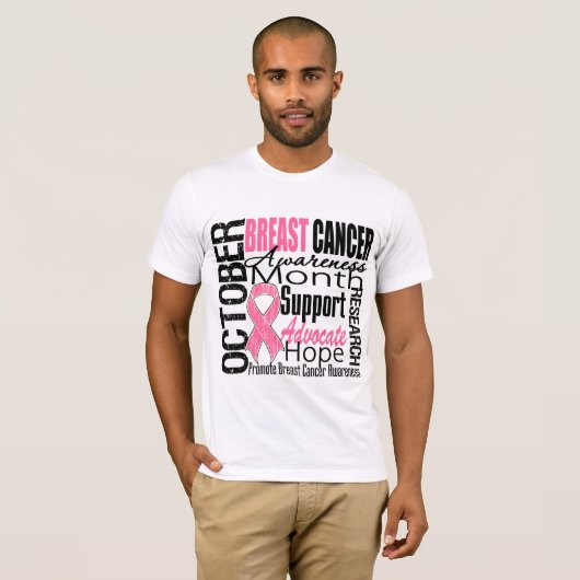 Maand voor borstkanker t-shirt (Voorkant volledig)