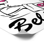 Maand voor borstkanker Vrouwen geloven roze Poster (Hoek)