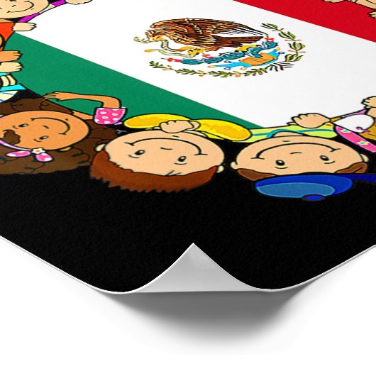 Maand voor het Kinder erfgoed van Mexico Poster (Hoek)